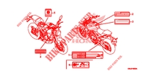     ETIQUETTE DE PRECAUTIONS for Honda CB 150 R 2020