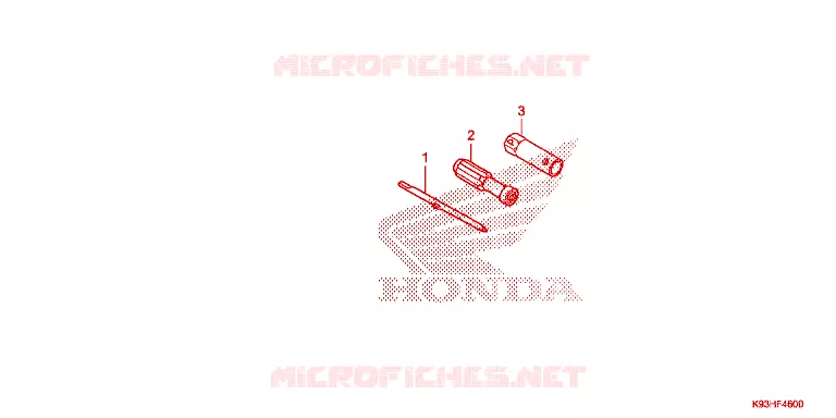 TOOL Honda SCOOTER 110 SCOOPY 2017  ACF110CBTH