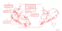 CAUTION LABEL for Honda GIORNO 125 ABS 2023