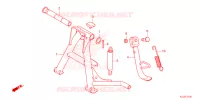 STAND for Honda WAVE 110 Front brake disk, Electric start, Casted wheels LO 2024