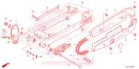SWINGARM   CHAIN CASE for Honda WAVE 110 Front brake disk, Electric start, Casted wheels LO 2024