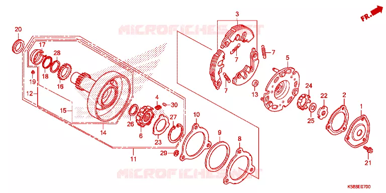 ONE WAY CLUTCH Honda MOTO 110 WAVE 2017  AFS110MSFH