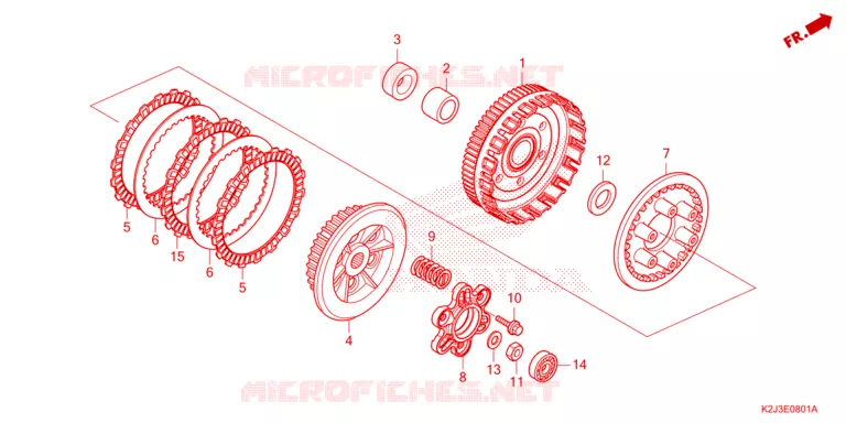 CLUTCH Honda MOTO 110 WAVE 2021  AFS110MSFM
