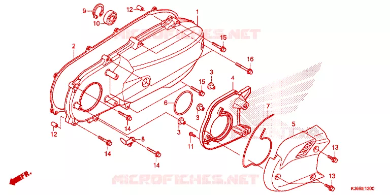 LEFT COVER Honda SCOOTER 150 PCX 2017  WW150H_TH