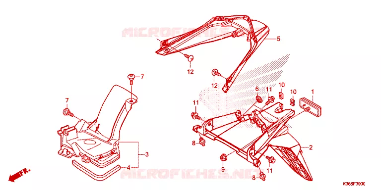 REAR FENDER Honda SCOOTER 150 PCX 2017  WW150H_TH
