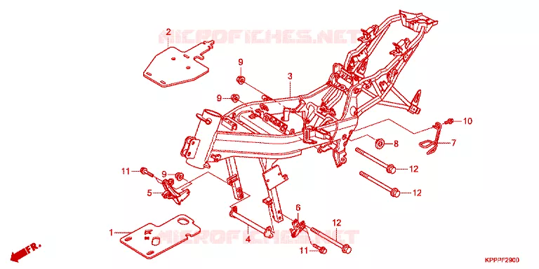 FRAME Honda MOTO 150 CBR 2012  CBR150RC