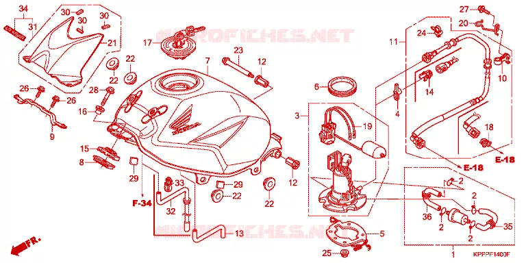 FUEL TANK Honda MOTO 150 CBR 2012  CBR150RC