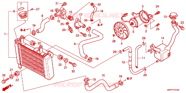 RADIATOR Honda MOTO 150 CBR 2012  CBR150RC