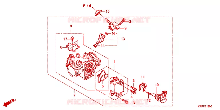 THROTTLE BODY Honda MOTO 150 CBR 2012  CBR150RC