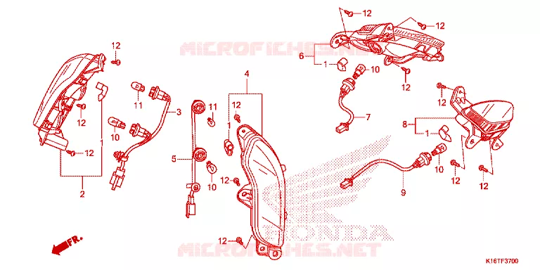 INDICATOR Honda SCOOTER 110 SCOOPY 2012  ACF110SFC_AB