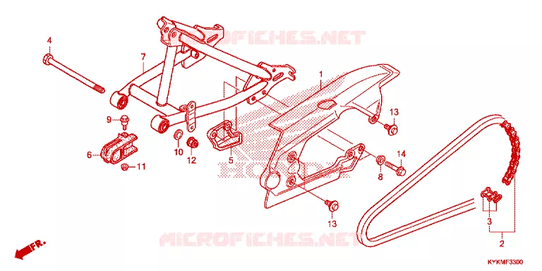 SWING ARM Honda MOTO 110 CRF 2025  CRF110FS