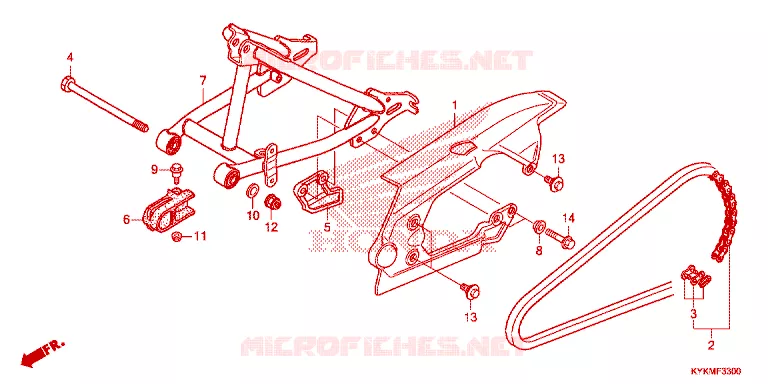 SWING ARM Honda MOTO 110 CRF 2025  CRF110FS