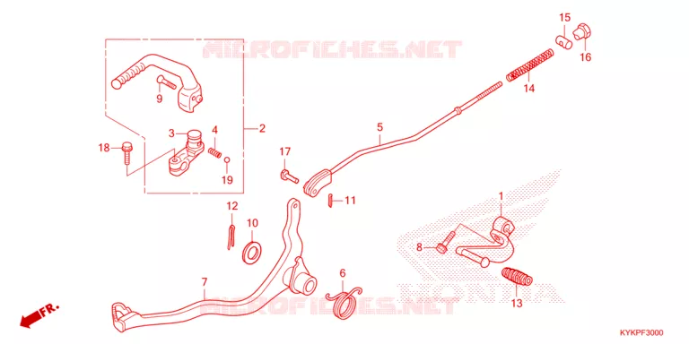 PEDAL - KICK Honda MOTO 110 CRF 2025  CRF110FS