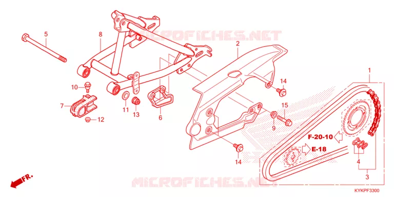 SWING ARM Honda MOTO 110 CRF 2025  CRF110FS