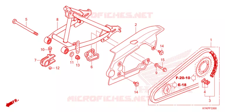 SWING ARM Honda MOTO 110 CRF 2025  CRF110FS