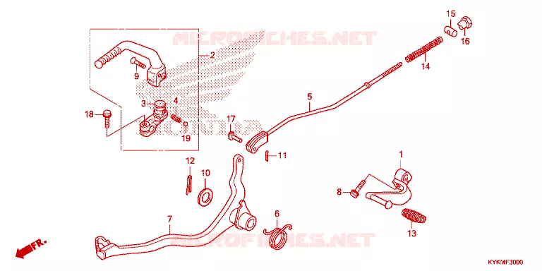 PEDAL - KICK Honda MOTO 110 CRF 2025  CRF110FS