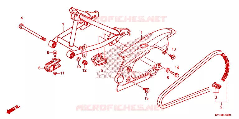 SWING ARM Honda MOTO 110 CRF 2025  CRF110FS