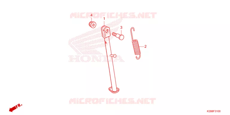 SIDE STAND Honda MOTO 125 CRF 2025  CRF125FS