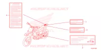 CAUTION LABEL for Honda CRF 150 R 2025