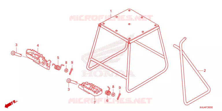 STAND - FOOT REST Honda MOTO 150 CRF 2025  CRF150RS