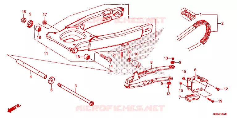 SWING ARM Honda MOTO 250 CRF 2025  CRF250FS