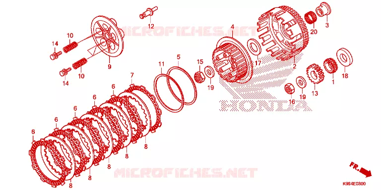 CLUTCH Honda MOTO 250 CRF 2025  CRF250FS