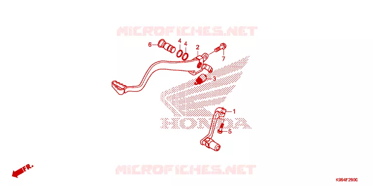 PEDAL Honda MOTO 250 CRF 2025  CRF250FS