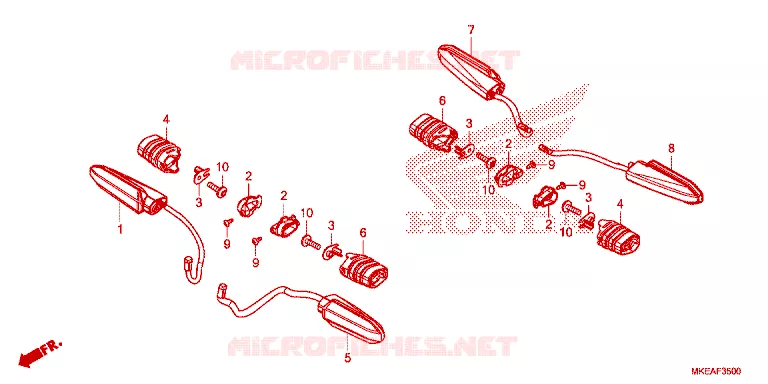 INDICATOR Honda MOTO 450 CRF 2025  CRF450RLS