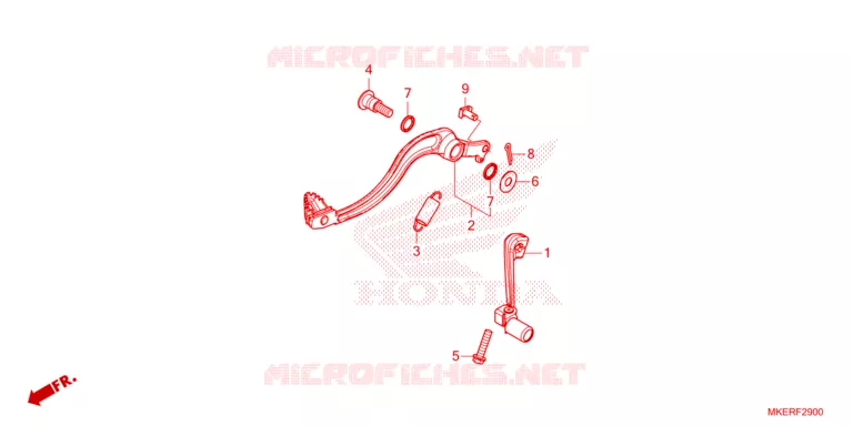 PEDAL Honda MOTO 450 CRF 2025  CRF450RS