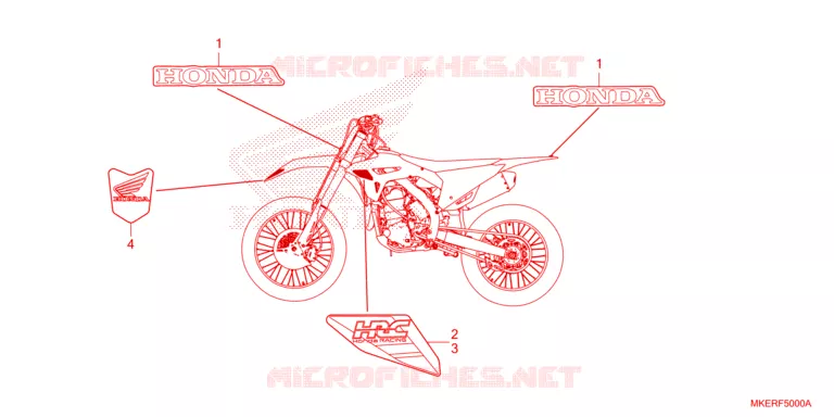 --- MARK (CRF450R/RX) Honda MOTO 450 CRF 2025  CRF450RXS