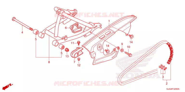 SWING ARM Honda MOTO 50 CRF 2025  CRF50FS