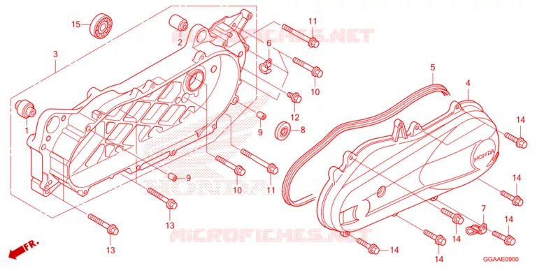 SWINGARM - LEFT CRANKCASE COVER Honda SCOOTER 50 RUCKUS 2025  NPS50S