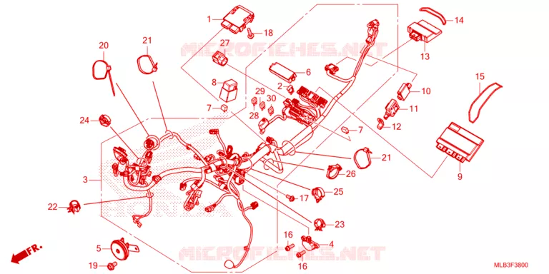 WIRE HARNESS Honda MOTO 750 HORNET 2024  CB750AP