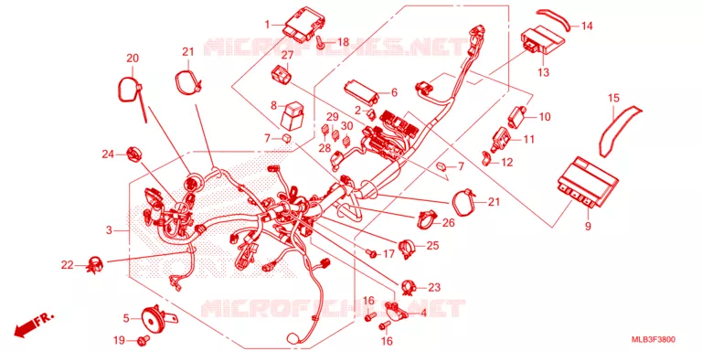 WIRE HARNESS Honda MOTO 750 HORNET 2023  CB750AP