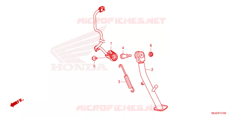 SIDE STAND Honda MOTO 750 HORNET 2024  CB750AR