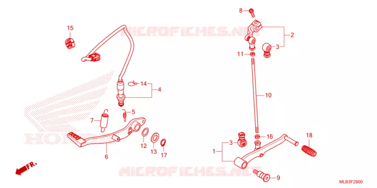 PEDAL Honda MOTO 750 HORNET 2024  CB750AR