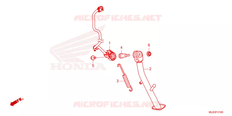 SIDE STAND Honda MOTO 750 HORNET 2024  CB750AR