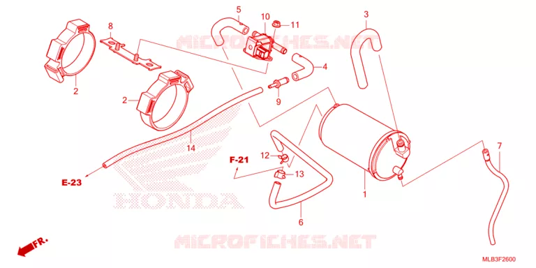 GAS RECYCLING SYSTEM Honda MOTO 750 HORNET 2024  CB750AR