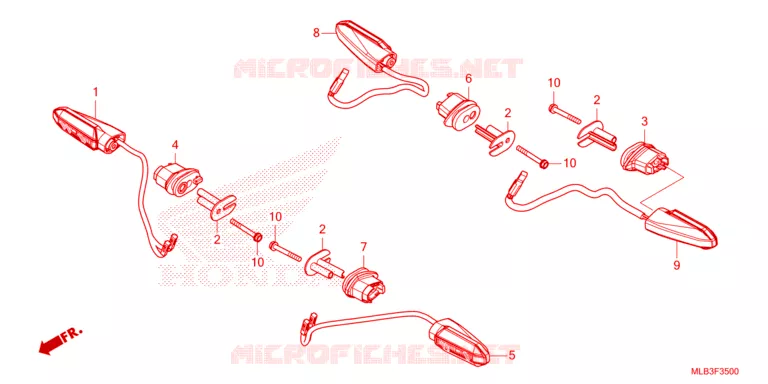 INDICATOR Honda MOTO 750 HORNET 2024  CB750AR