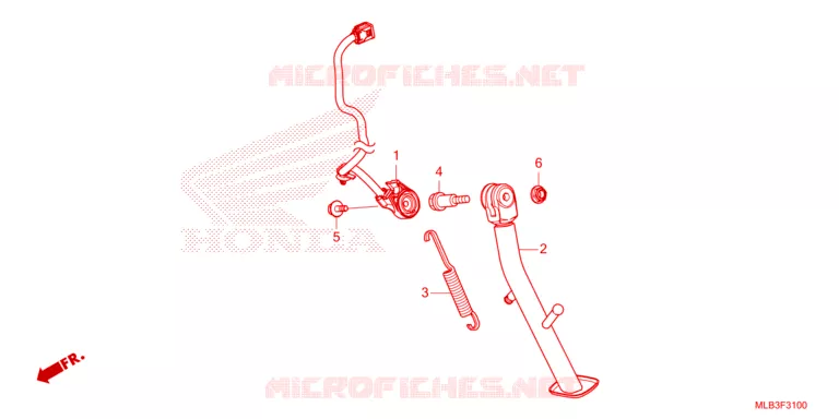 SIDE STAND Honda MOTO 750 HORNET 2024  CB750AR