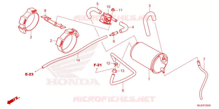 GAS RECYCLING SYSTEM Honda MOTO 750 HORNET 2024  CB750AR
