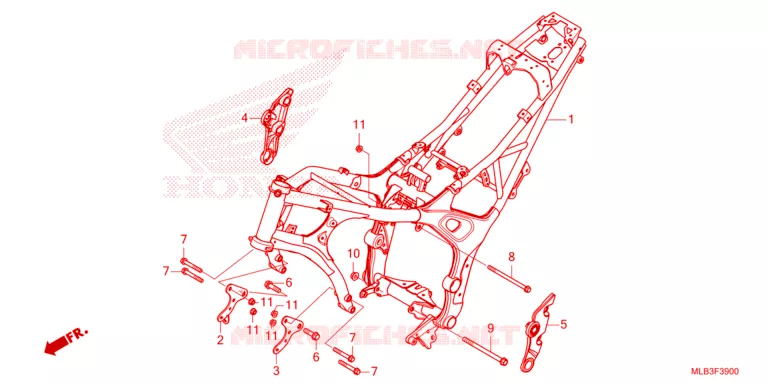 FRAME Honda MOTO 750 HORNET 2024  CB750AP