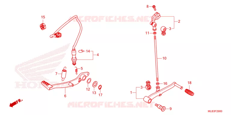 PEDAL Honda MOTO 750 HORNET 2024  CB750AP