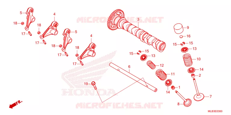 CAMSHAFT - VALVE Honda MOTO 750 HORNET 2024  CB750AP