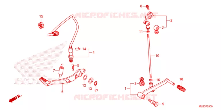 PEDAL Honda MOTO 750 HORNET 2024  CB750AP