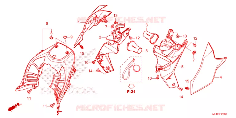 SIDE COVERS Honda MOTO 750 HORNET 2024  CB750AP