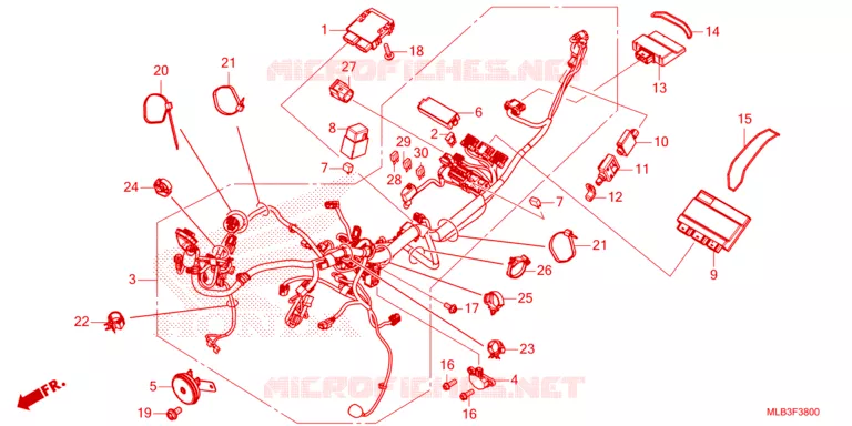 WIRE HARNESS Honda MOTO 750 HORNET 2024  CB750AP