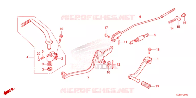 PEDAL Honda MOTO 125 CRF 2025  CRF125FS
