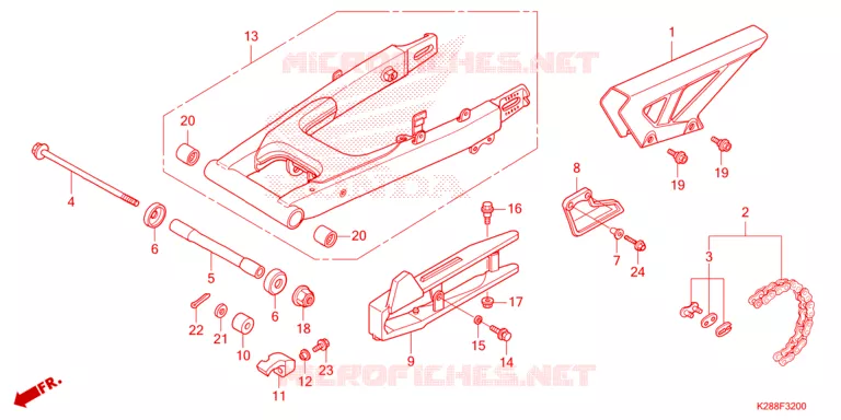 SWING ARM Honda MOTO 125 CRF 2025  CRF125FS