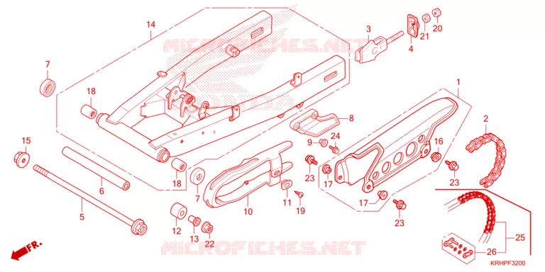 SWING ARM Honda MOTO 150 XR 2024  XR150LEKP